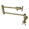 Kingston Brass KS4103BEX Wall Mount Pot Filler, Antique Brass KS4103BEX - alternate 1